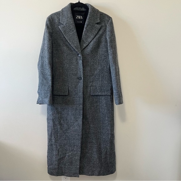 ZARA WOMAN ZW COLLECTION Combined Wool Coat - Picture 6 of 13